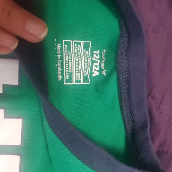 Carter's Green Santa Pajama Set - Picture 4 of 4